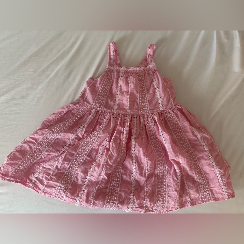 Cat & Jack Pink Lace-Trimmed Dress